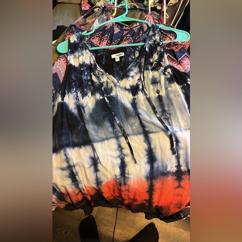 Sonoma Fourth of July sleeveless tank with strings